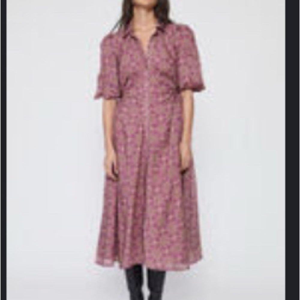 Bardot- cut out midi shirt dress